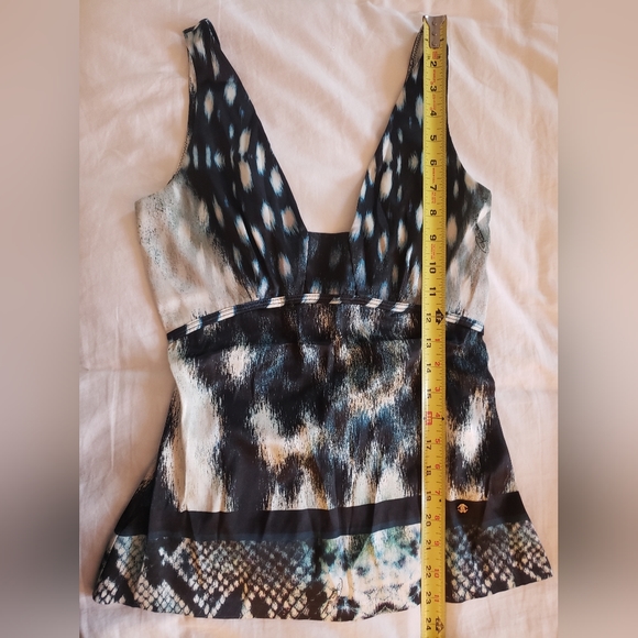 Roberto Cavalli animal snake print silk tank top - Picture 6 of 7